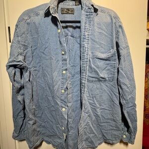 Structure Light Blue Casual Button Down Shirt